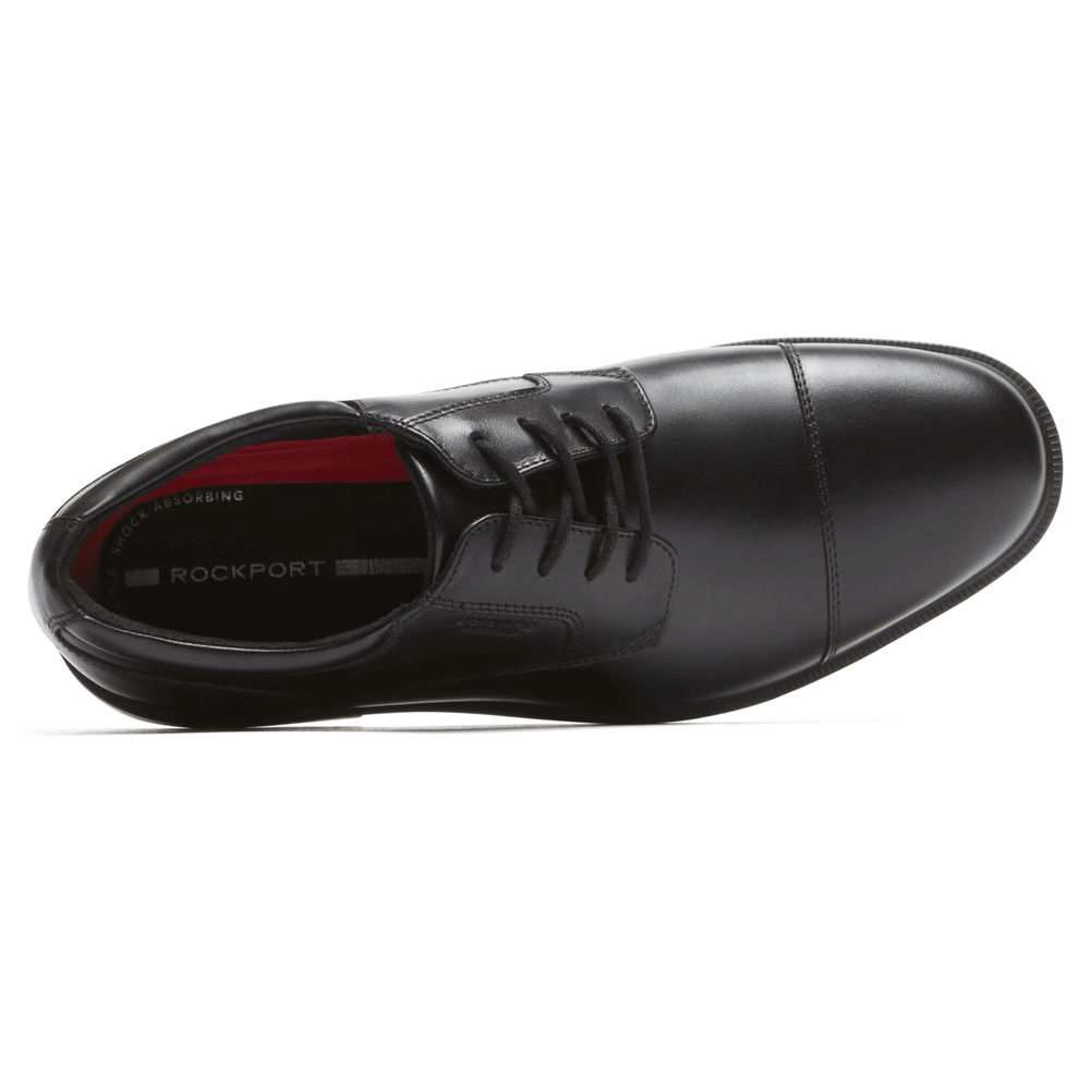 Rockport Singapore Mens Dress Shoes - Essential Details II Cap Toe Black - CI9381704